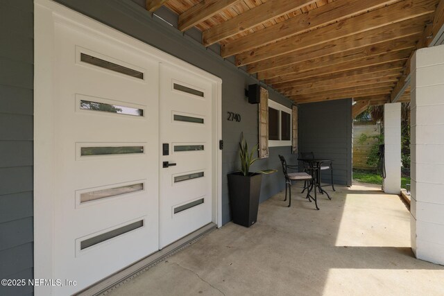2740 Loja St, Saint Augustine, FL 32084 - view of patio / terrace with covered porch