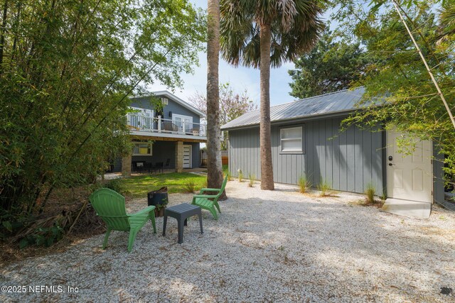 2740 Loja St, Saint Augustine, FL 32084 - exterior space featuring a deck and metal roof