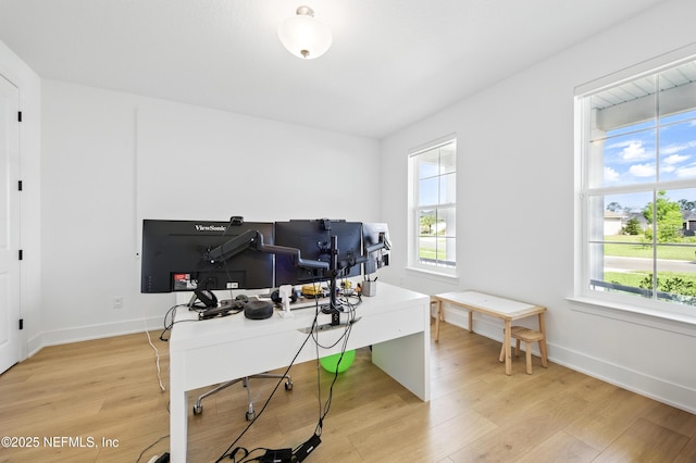 177 Windwalker Dr, Saint Augustine, FL 32092 - office space featuring light wood finished floors and baseboards