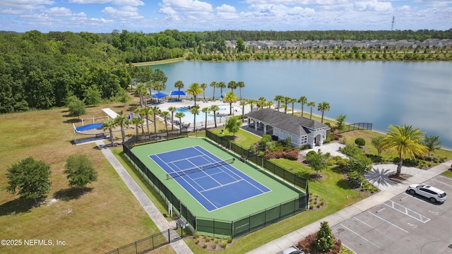 177 Windwalker Dr, Saint Augustine, FL 32092 - drone / aerial view of a pool and a nearby body of water