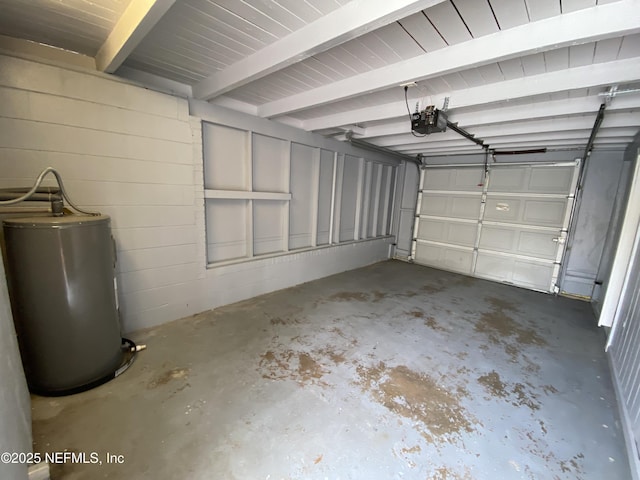 2320 Ardmore Ct, Jacksonville, FL 32211 - garage featuring a garage door opener and water heater