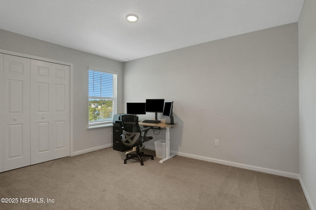 383 Narrowleaf Dr, Saint Johns, FL 32259 - office featuring baseboards and carpet