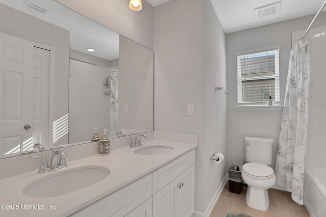 383 Narrowleaf Dr, Saint Johns, FL 32259 - bathroom featuring visible vents, a sink, and toilet