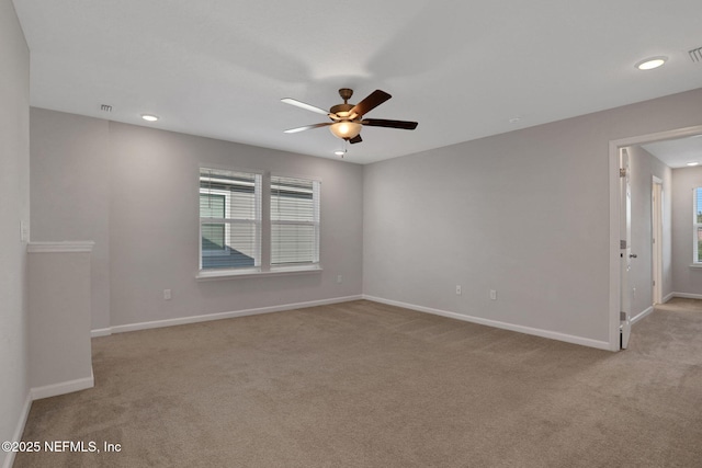 383 Narrowleaf Dr, Saint Johns, FL 32259 - unfurnished room with plenty of natural light, light carpet, and ceiling fan