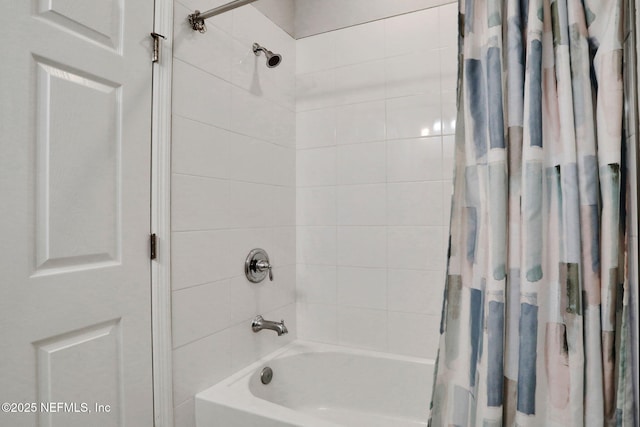 383 Narrowleaf Dr, Saint Johns, FL 32259 - bathroom featuring shower / bath combination with curtain
