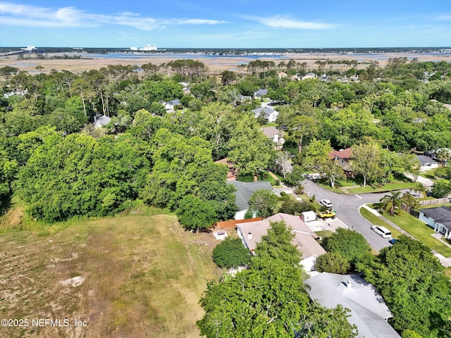 drone / aerial view with a residential view