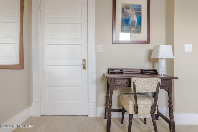 interior space with carpet