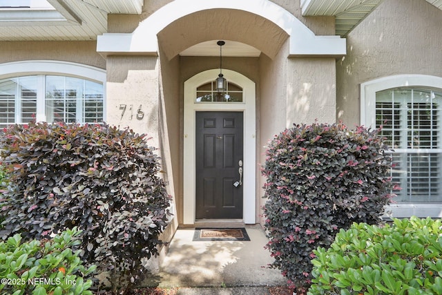 716 Hazelmoor Ln, Ponte Vedra, FL 32081 - view of exterior entry with stucco siding