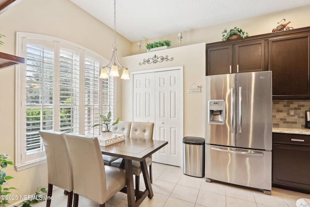 716 Hazelmoor Ln, Ponte Vedra, FL 32081 - dining room featuring light tile patterned flooring and a notable chandelier