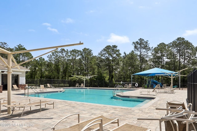 716 Hazelmoor Ln, Ponte Vedra, FL 32081 - pool featuring fence and a patio area