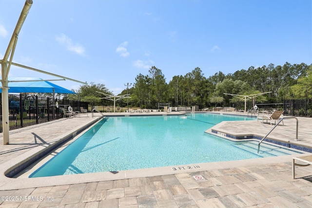 716 Hazelmoor Ln, Ponte Vedra, FL 32081 - community pool with a patio area and fence