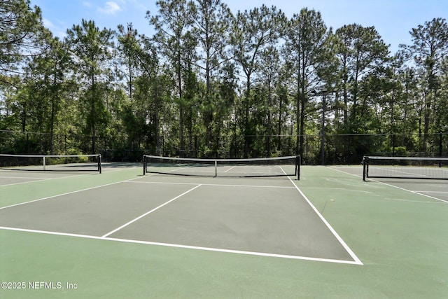 716 Hazelmoor Ln, Ponte Vedra, FL 32081 - view of tennis court featuring community basketball court and fence