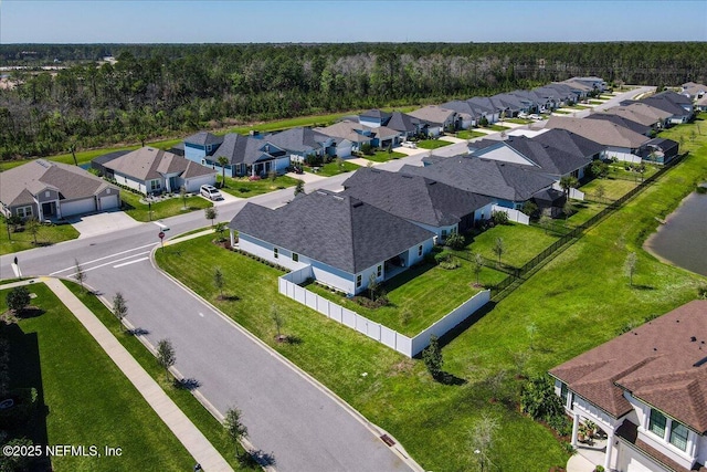 birds eye view of property featuring a residential view
