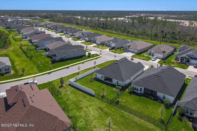 drone / aerial view featuring a residential view
