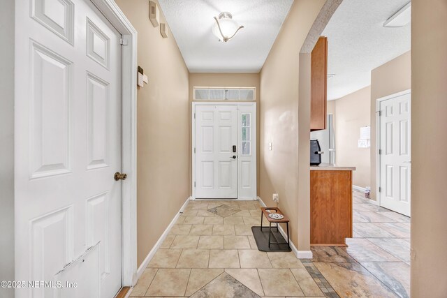 entryway with baseboards