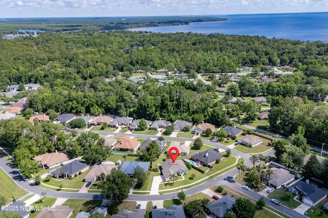 3099 Five Oaks Ln, Green Cove Springs, FL 32043 - view of property location featuring a forest, a large body of water, and nearby suburban area