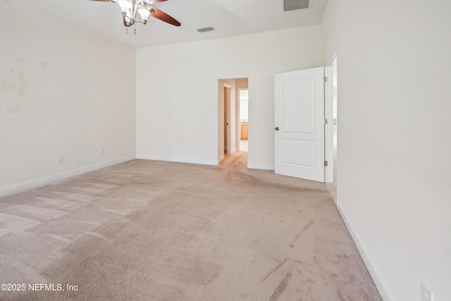 3099 Five Oaks Ln, Green Cove Springs, FL 32043 - empty room with carpet flooring, a ceiling fan, and baseboards