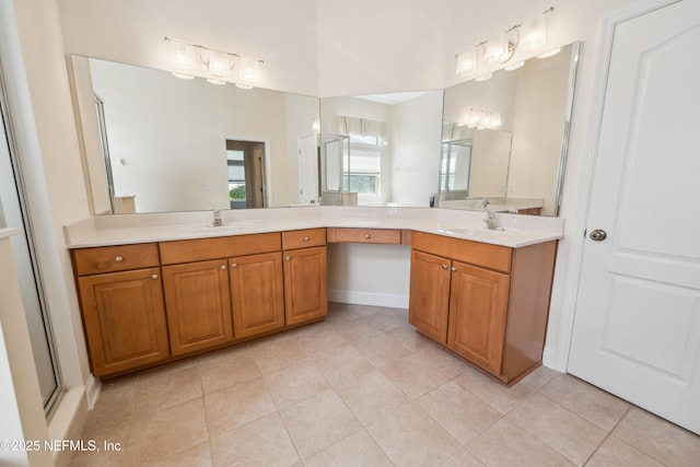 3099 Five Oaks Ln, Green Cove Springs, FL 32043 - bathroom featuring tile patterned floors and vanity