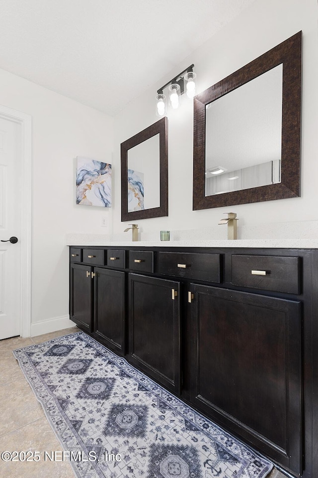 206 Woodland Greens Dr, Ponte Vedra, FL 32081 - bathroom with double vanity and baseboards