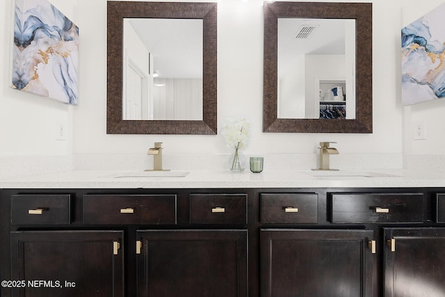 206 Woodland Greens Dr, Ponte Vedra, FL 32081 - full bath with visible vents, a sink, and double vanity