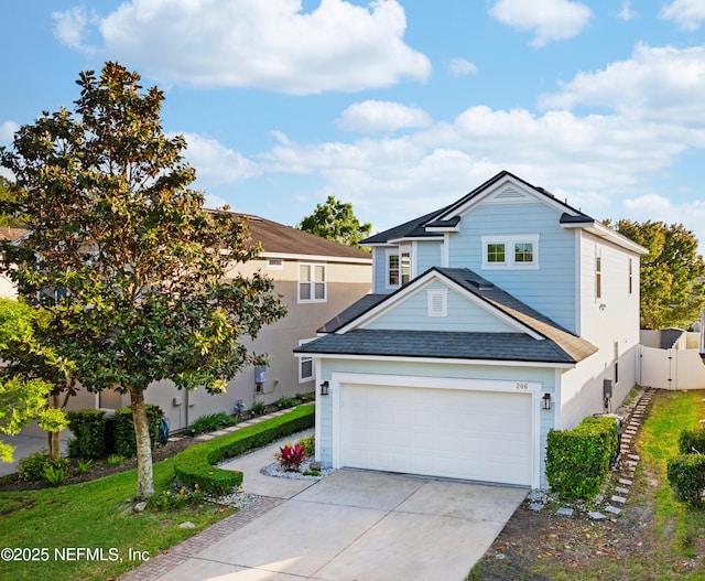 206 Woodland Greens Dr, Ponte Vedra, FL 32081 - traditional home featuring concrete driveway and fence