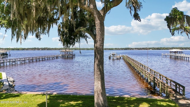 1833 N Lakeshore Dr, Fleming Island, FL 32003 - dock area with a water view