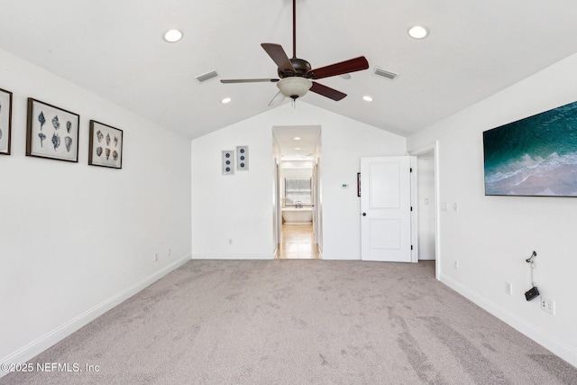 1833 N Lakeshore Dr, Fleming Island, FL 32003 - unfurnished bedroom featuring carpet flooring, recessed lighting, and visible vents