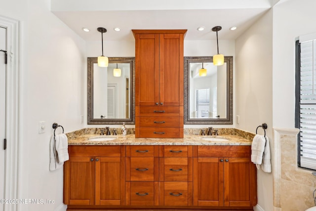 1833 N Lakeshore Dr, Fleming Island, FL 32003 - bathroom with a sink and double vanity