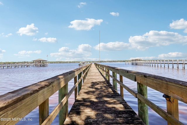 1833 N Lakeshore Dr, Fleming Island, FL 32003 - view of dock with a water view