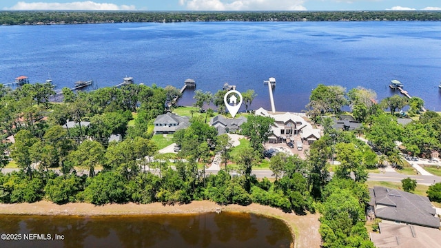 1833 N Lakeshore Dr, Fleming Island, FL 32003 - bird's eye view featuring a residential view and a water view