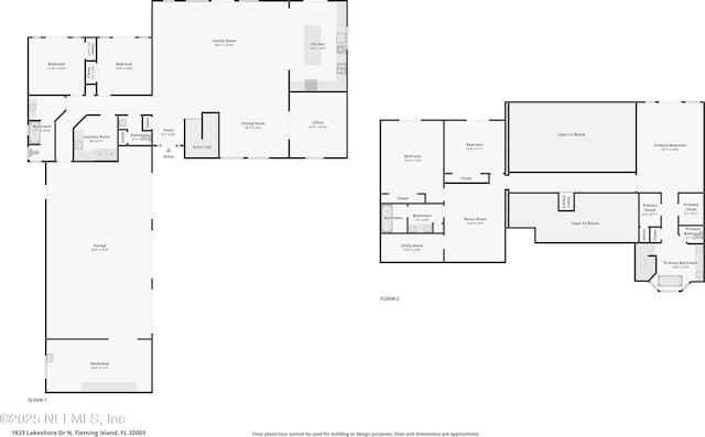 1833 N Lakeshore Dr, Fleming Island, FL 32003 - plan