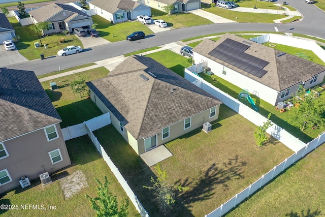 bird's eye view featuring a residential view