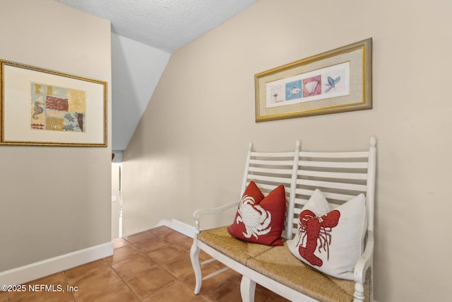 1029 Captains Court Dr Unit 1029, Fernandina Beach, FL 32034 - living area featuring tile patterned floors, baseboards, and a textured ceiling