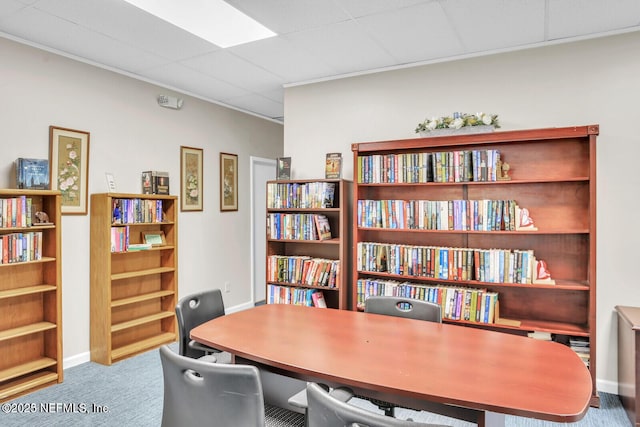 9252 San Jose Blvd Unit 2002, Jacksonville, FL 32257 - carpeted office space featuring baseboards, crown molding, and a drop ceiling
