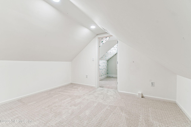 6230 Highlands Ct, Ponte Vedra Beach, FL 32082 - additional living space featuring lofted ceiling, carpet floors, baseboards, and recessed lighting