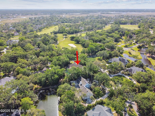 6230 Highlands Ct, Ponte Vedra Beach, FL 32082 - aerial perspective of suburban area with a large body of water and a local golf course