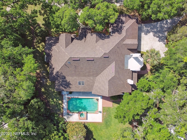 6230 Highlands Ct, Ponte Vedra Beach, FL 32082 - view from above of property with a pool area