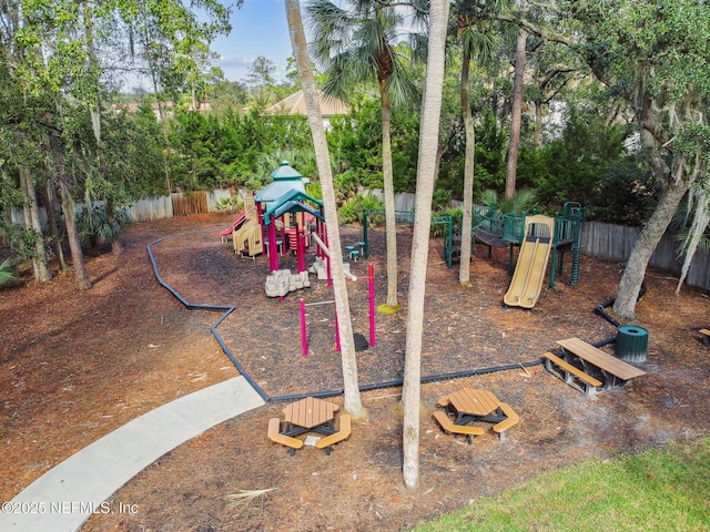6230 Highlands Ct, Ponte Vedra Beach, FL 32082 - view of playground featuring view of scattered trees