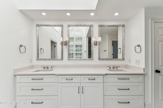 6230 Highlands Ct, Ponte Vedra Beach, FL 32082 - full bath featuring double vanity and recessed lighting