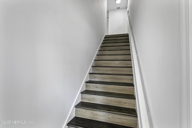 11213 Harbour Vista Cir, Saint Augustine, FL 32080 - staircase featuring wood finished floors