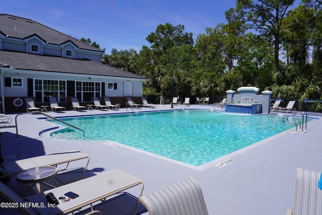 11213 Harbour Vista Cir, Saint Augustine, FL 32080 - pool with fence and a patio area