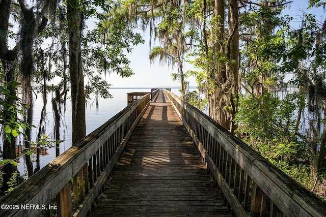 1712 Margarets Walk Rd, Fleming Island, FL 32003 - dock area featuring a water view