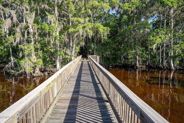1712 Margarets Walk Rd, Fleming Island, FL 32003 - dock area with a water view