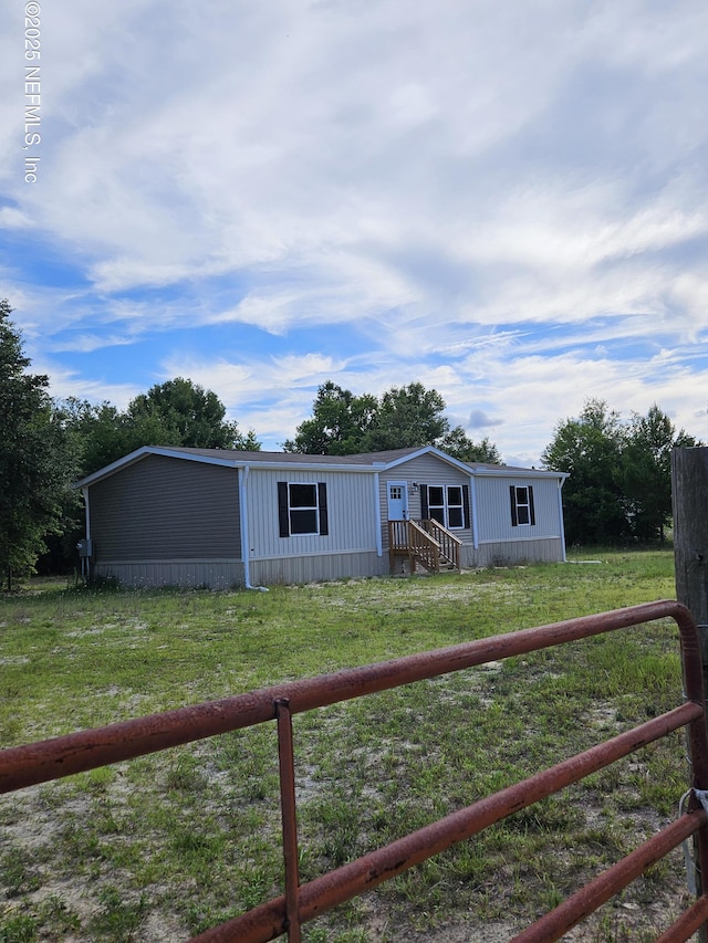 exterior space with fence