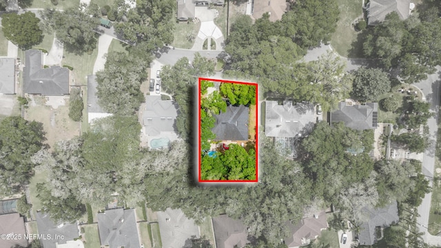 drone / aerial view featuring a residential view