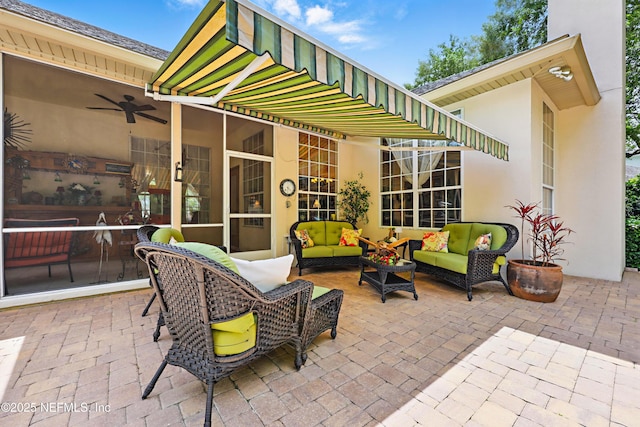 104 Twin Cedar Ct, Ponte Vedra Beach, FL 32082 - view of patio / terrace with an outdoor living space