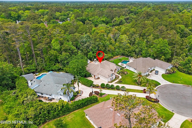 104 Twin Cedar Ct, Ponte Vedra Beach, FL 32082 - drone / aerial view with a view of trees