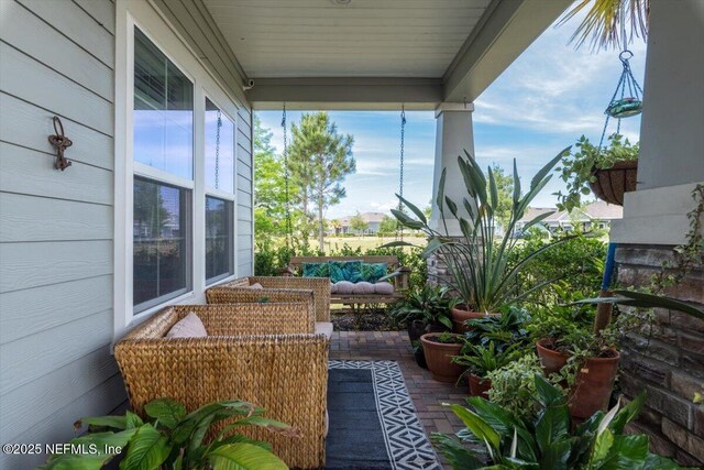 view of balcony