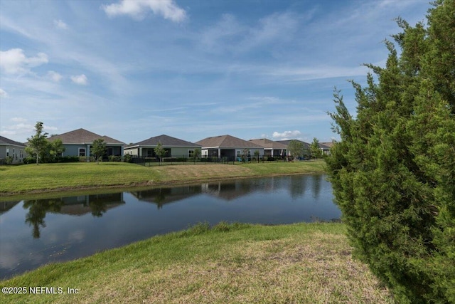 water view featuring a residential view