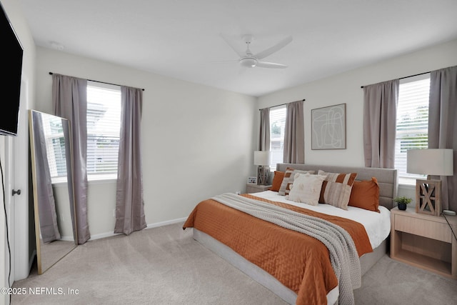 143 Bayard Pl, Jacksonville, FL 32259 - bedroom with carpet floors, baseboards, and ceiling fan